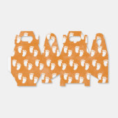 Herfst Waterverf Baby shower voetafdrukpatroon Bedankdoosjes (Uitgevouwen)