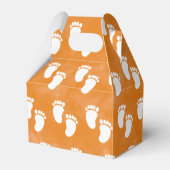 Herfst Waterverf Baby shower voetafdrukpatroon Bedankdoosjes (Voorkant Zijde)