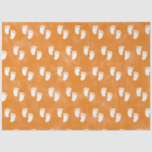 Herfst Waterverf Baby shower voetafdrukpatroon