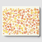 Herfst Waterverf bladeren bruiloft gastenboek (Achterkant)