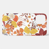 Herfst Waterverf Bladeren en Rozen Case-Mate iPhone Case (Achterkant (horizontaal))