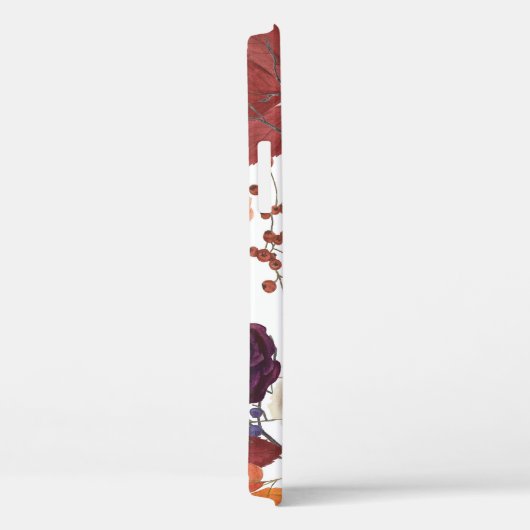 Herfst Waterverf Bladeren en Rozen Case-Mate iPhone Case (Achterkant / Rechts)