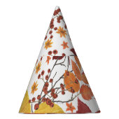Herfst Waterverf Bladeren en Rozen Feesthoedjes (Rechts)