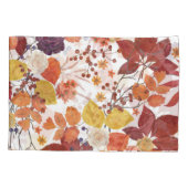 Herfst Waterverf Bladeren en Rozen Kussensloop (Achterkant)