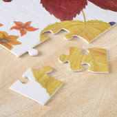 Herfst Waterverf Bladeren en Rozen Legpuzzel (Zijkant)
