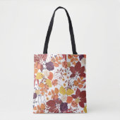 Herfst Waterverf Bladeren en Rozen Tote Bag (Voorkant)