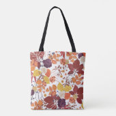 Herfst Waterverf Bladeren en Rozen Tote Bag (Achterkant)