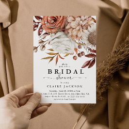 Herfst Waterverf Bloem Bruiloft Borrel Kaart