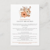 Herfst Waterverf Bloemen Coronavirus Safety Enclo Informatiekaartje (Voorkant)