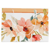 Herfst waterverf bloemen groot cadeauzakje (Achterkant)