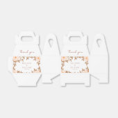 Herfst Waterverf Bloemen Ivoor bruiloft Dank u Bedankdoosjes (Uitgevouwen)