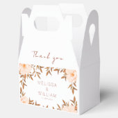 Herfst Waterverf Bloemen Ivoor bruiloft Dank u Bedankdoosjes (Geopend)