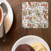 Herfst Waterverf Bloemen Rustiek Onderzetter