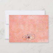 Herfst Waterverf Bloemen Terracotta Gele bruiloft Bedankkaart (Achterkant)