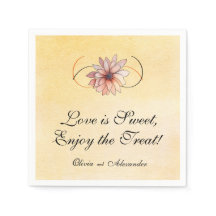 Herfst Waterverf Bloemen Terracotta Gele bruiloft