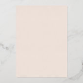 Herfst Waterverf bloemenelegante bruiloft Folie Uitnodiging (Achterkant)