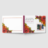 Herfst Waterverf Bloemenfoto Rouw | begrafenis Gastenboek (Volledig)