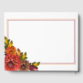 Herfst Waterverf Bloemenfoto Rouw | begrafenis Gastenboek (Achterkant)