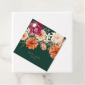 Herfst waterverf bloemenherfst bruiloft bedankjes labels (In situ)