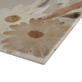 Herfst Waterverf Bloemmonogram gepersonaliseerd Snijplank (Hoek)