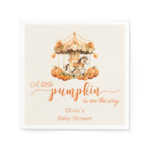 Herfst waterverf boho Carrousel pompoen baby showe