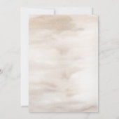 Herfst Waterverf Boho Floral Wedding Kaart (Achterkant)