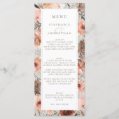 Herfst Waterverf Boho Wedding Menu (Voorkant)