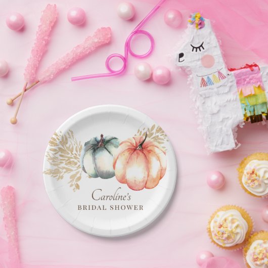 Herfst Waterverf — Bord van pompoenwrak (Feest)