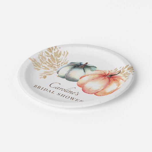 Herfst Waterverf — Bord van pompoenwrak (Gekanteld)