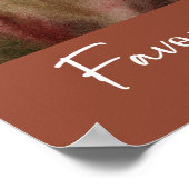 Herfst Waterverf Bos Terracota gunsten Poster (Hoek)