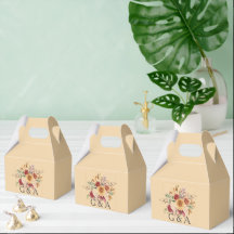 Herfst Waterverf botanisch monogram