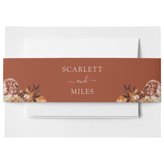 Herfst Waterverf botanische kruiden Uitnodigingen Wikkel