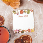 Herfst Waterverf Fall verlaat rustieke naam Notitieblok