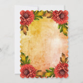 Herfst Waterverf Floral 75e verjaardag Kaart (Achterkant)
