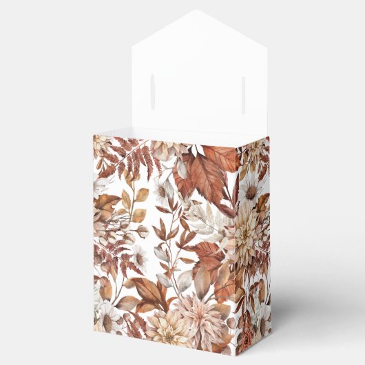 Herfst Waterverf Floral Baby shower Bedankdoosjes (Geopend)