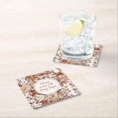 Herfst Waterverf Floral Baby shower Kartonnen Onderzetters (Insitu)