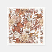 Herfst Waterverf Floral Baby shower Servet (Voorkant)