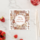 Herfst Waterverf Floral Baby shower Servet (Insitu)