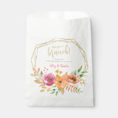 Herfst Waterverf Floral Brunch Wedding Shower Bedankzakje (Voorkant)