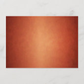 Herfst Waterverf Floral kopper Wedding Informatiekaartje (Achterkant)