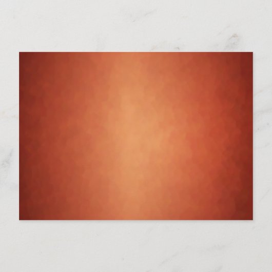 Herfst Waterverf Floral kopper Wedding Informatiekaartje (Achterkant)