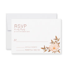 Herfst Waterverf Floral kopper Wedding