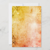 Herfst Waterverf Floral Mums Thanksgiving Kaart (Achterkant)