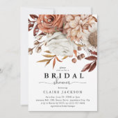 Herfst Waterverf Floral Vrijgezellenfeest Kaart (Voorkant)