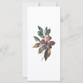 Herfst Waterverf Floral Weddenschap menu (Achterkant)