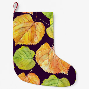 Herfst waterverf florals, naadloos patroon. kleine kerstsok
