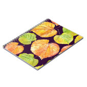 Herfst waterverf florals, naadloos patroon. notitieboek (Linkerzijde)