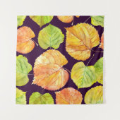 Herfst waterverf florals, naadloos patroon. wandkleed (Voorkant (horizontaal))