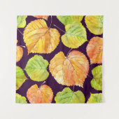 Herfst waterverf florals, naadloos patroon. wandkleed (Voorkant)