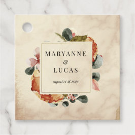 herfst waterverf folio monogram dank u bedankjes labels